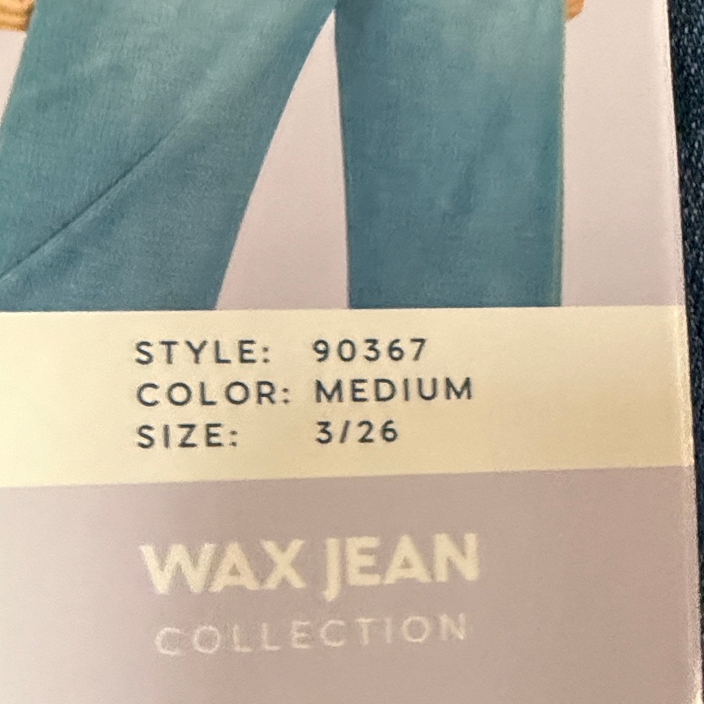 Wax Jean womens Straight Jeans - Blue Wash - Picture 4 of 5